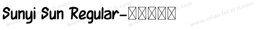 Sunyi Sun Regular字体转换